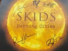 Skids Burning Cities Vinyl LP - Yellow Vinyl Version Signed by the Band