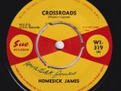 HOMESICK JAMES Crossroads AUTOGRAPHED SIGNED BY ARTIST orig UK Sue 45 blues HEAR