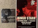 Ringo Starr RED VINYL February Sky 7 Inch Single & Event Poster Rare Amoeba RSD