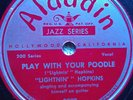 78 rpm Aladdin 209, Lightning Hopkins, Play With Your Poodle, Down Now, blues V+