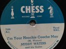78 rpm Chess 1560, Muddy Waters, Hoochie Cooche Man, She's So Pretty, blues V