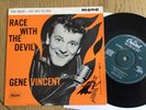 Gene Vincent & His Blue caps: Race with The Devil  EX  EP 7” Vinyl Free UK Post