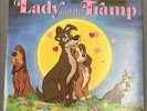 Lady And The Tramp Vinyl Record & Book Disneyland Disney Vintage 1969 3917 Songs