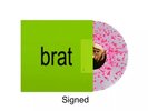 Charli XCX - BRAT - SIGNED Limited Edition Clear & Pink Splatter Vinyl LP