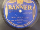 ERNIE GOLDEN DOIN' THE RACCOON 78RPM BANNER 6226 VG