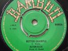 ALTON ELLIS   BETTER EXAMPLE / DUKE MORGAN   LICK IT BACK ** 1969 UK BAMBOO 7