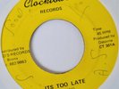 SCOTTY It's Too Late CLOCKTOWER Murder  Top Soul Cover   Reggae 7