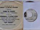 BOOKER T. &  M.G.'S - TIME IS TIGHT - STAX  -  PICTURE SLEEVE + WLP 45 - PROMO