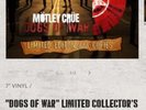 Motley Crue Dogs Of War 7” Collectors Only 666 Made - Sold Out