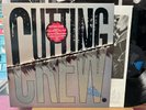 Cutting Crew: Broadcast LP promo w/ hype sticker, Near Mint vinyl