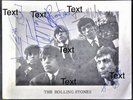Rolling Stones Promo Card NEAR MINT Autographs May 10 1964 Bristol Colston Hall