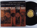 SONNY ROLLINS QUINTET Rollins Plays For Bird PRESTIGE LP mono w 50th RVG q