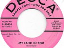 THE FLAMINGOS My Faith In You on Decca doo wop PROMO 45 HEAR