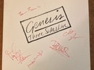 GENESIS-Three Sides Live LP SLEEVE *ONLY* FULLY AUTOGRAPHED PHIL COLLINS