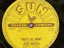 ELVIS PRESLEY That’s All Right SUN 209 78 rpm Record E/E-