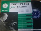 EGON PETRI plays BRAHMS  / PACIFIC L.D.A  F 137