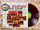 THE BEATLES SECOND ALBUM JAPAN 1st PRESS APPLE RED WAX OBI CIB AP-80012 Rare