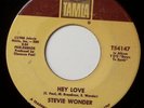 STEVIE WONDER HEY LOVE/TRAVLIN' MAN TAMLA RECORDS VINYL 45 56-141