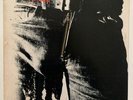 The Rolling Stones Sticky Fingers vinyl zipper 1977 repress damaged sleeve