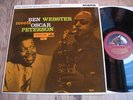 BEN WEBSTER MEETS OSCAR PETERSON, ORIG 1961 UK HMV VINYL LP, JAZZ / BOP, EX