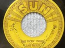 ELVIS PRESLEY  MISPRINT SUN 210 GOOD ROCKIN' TONIGHT  45 VINYL PUSH MARK