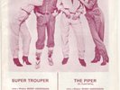ABBA FRIDA RARE SONGSHEETS Spain Threnody, Super Trouper / The Piper, The day be