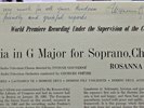 Maurice Duruflé Signed / Autographed Album Angel 35953 Francis Poulenc 1962