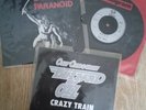 Three BLACK SABBATH/OZZY OSBOURNE 7' vinyl Records