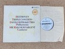 COLUMBIA SBO 2753 B/S ED1 BEETHOVEN TRIPLE CONCERTO OISTRAKH TRIO SARGENT EX