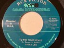 Northern Soul - Laura Lee - To Win Your Heart - RCA 45 - Canada with rare sleeve