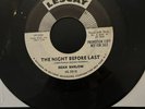 DOO WOP 45 : DEAN BARLOW NIGHT BEFORE LAST / YESTERDAYS KISSES LESCAY
