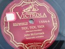 John McCormack 78rpm Single 10-inch Victrola Records #1594 Tick, Tick, Tock