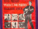 ELVIS PRESLEY PERFECT FOR PARTIES PROMO E.P  45 RPM RECORD