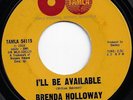 BRENDA HOLLOWAY i'll be available U.S. TAMLA 45rpm 54115_1964 original NEAR MINT