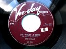 THE DELLS - OH WHAT A NITE  / JO JO VEE JAY ORIG  VJ 204-  EX 45 RPM RECORD