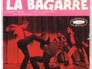 Johnny HALLYDAY    La bagarre    Fonds rose lettrage BLANC        7