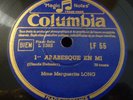 MARGUERITE LONG / DEBUSSY arabesques   / COLUMBIA