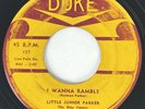 LITTLE JUNIOR PARKER I Wanna Ramble Duke R&B Blues 45 HEAR