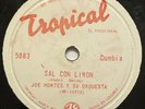 JOE MONTES Y SU ORQUESTA  SAL CON LIMON CUMBIA TROPICAL RECORDS
