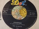 Wild 'n Greasy Garage Hot Rod Rocker 45 The Scarlets Stampede VG+ HEAR
