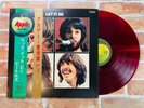 THE BEATLES LET IT BE APPLE AP-80189 RED WAX Japan Original Double OBI Rare