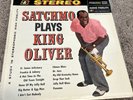 Louis Armstrong - Satchmo Plays King Oliver Vinyl Record LP 1960 US Press
