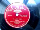 HOT JAZZ Louis Armstrong Or Okeh 41350 St Louis Blues EX to EX+  - 78 RPM RECORD