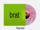 Charli XCX Brat SIGNED PRINT Clear Pink Splatter Vinyl LP Record   PRESALE