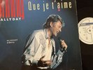 Maxi . 45T.  Johnny. Hallyday.  « Que Je T’aime. « Promo Bercy 1988.  En Public