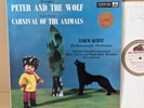 HMV ASD 299 *WHITE/GOLD* TAS* KURTZ* PETER & THE WOLF /CARNIVAL OF ANIMALS* NM