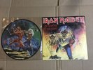 iron maiden vinyl Run To The Hills Picture Disc Number Of The Beast Autographed