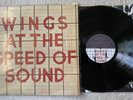WINGS AT THE SPEED OF SOUND 1st MPL UK LP 1976 w INNER McCartney Beatles  mint”