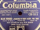 78rpm Columbia CB211 Ray Starita Band: Dancing In Yr Sleep / If I Had 3 Wishes