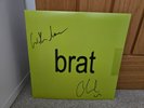 Charli XCX Brat **HAND SIGNED MESSAGE** Limited Clear & Pink Splatter Vinyl LP